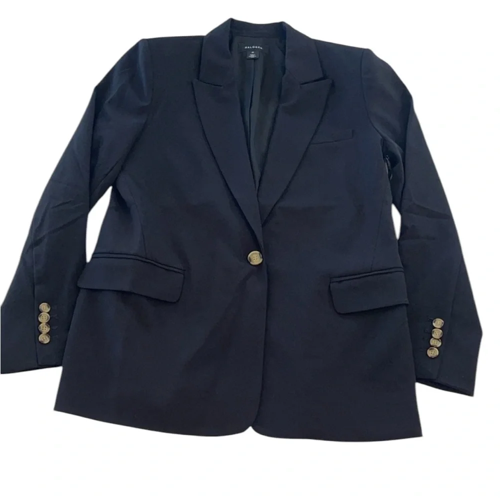 Halogen Black Relaxed Single Button Blazer Size 10
NWT - Picture 7 of 14